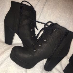 Material Girl black booties